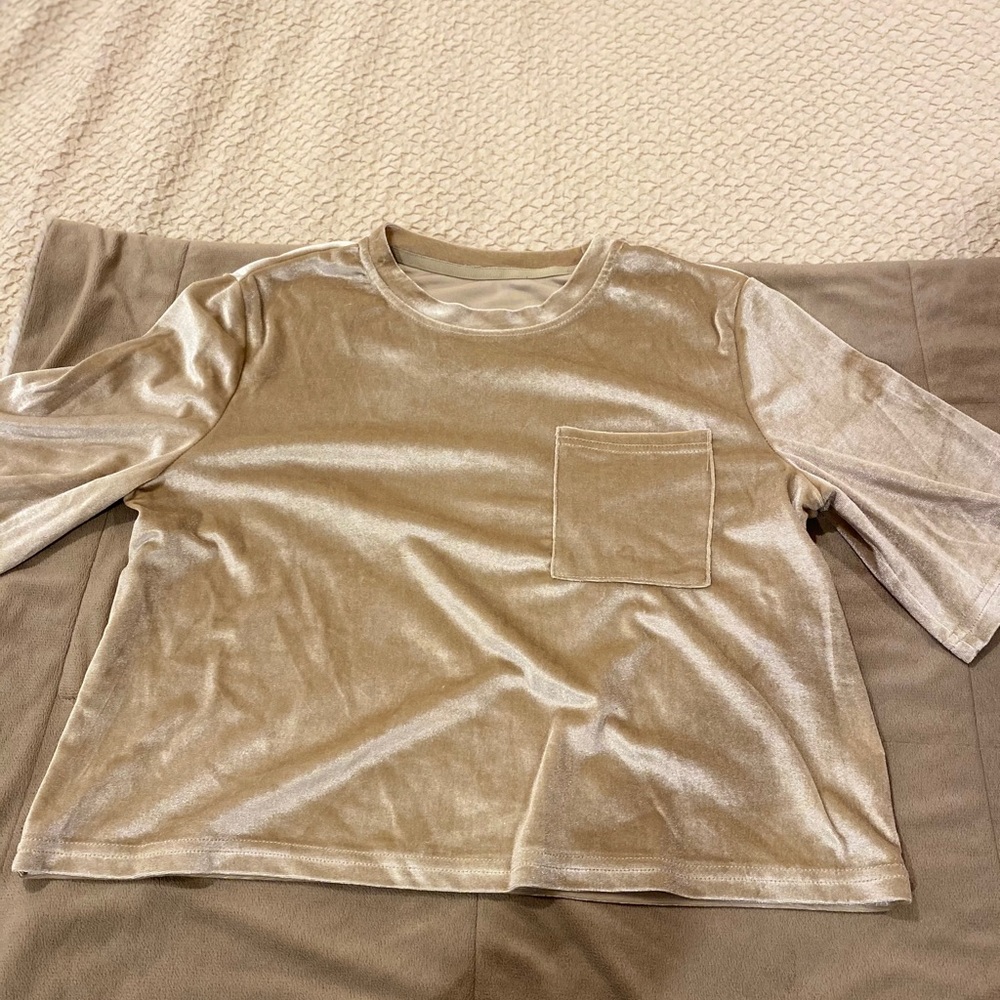 Velvet short sleeve